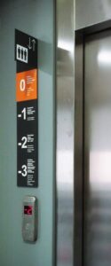 Floor and elevator signage, by G_Nikolakopoulou…